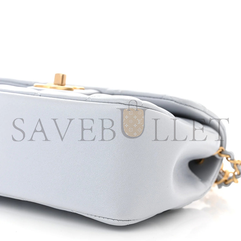 CHANEL MINI PEARL CHAIN FLAP BAG AS4385 (17*12.5*5cm)